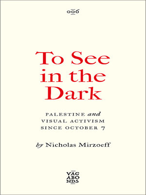 cover image of To See In the Dark